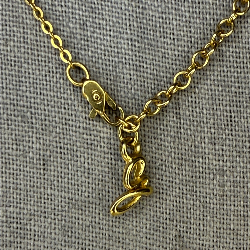 Vintage Givenchy Goldtone Y-Drop Necklace with Cross Pendant - Picture 6 of 6